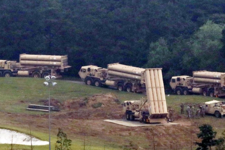 Terminal High Altitude Area Defense (THAAD) interceptors are seen as they arrive at Seongju, South Korea, September 7, 2017.  - REUTERS photo