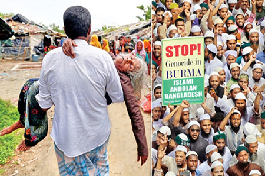 Dhaka wants 'safe zones'  to ease Rohingya crisis