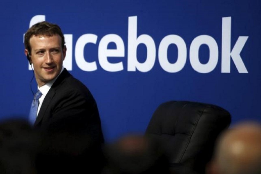 Facebook CEO Mark Zuckerberg is seen on stage during a town hall at Facebook's headquarters in Menlo Park, California September 27, 2015. Reuters/Files