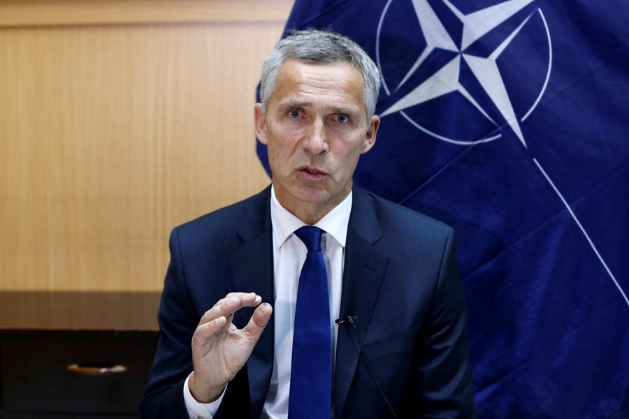 NATO Secretary-General Jens Stoltenberg speaks during an interview in Kabul, Afghanistan September 27, 2017. Reuters