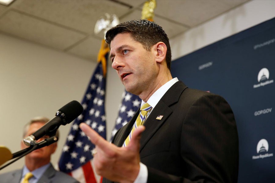 Speaker of the House Paul Ryan (R-WI) speaks during a press briefing on Capitol Hill in Washington, U.S., May 23, 2017. (Reuters photo)