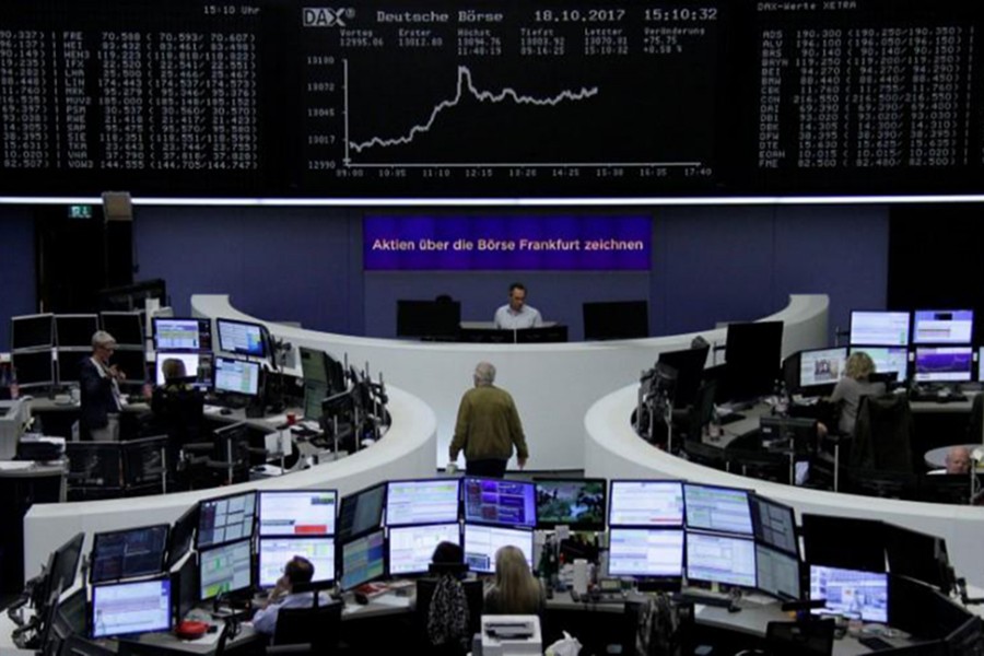 European shares steady