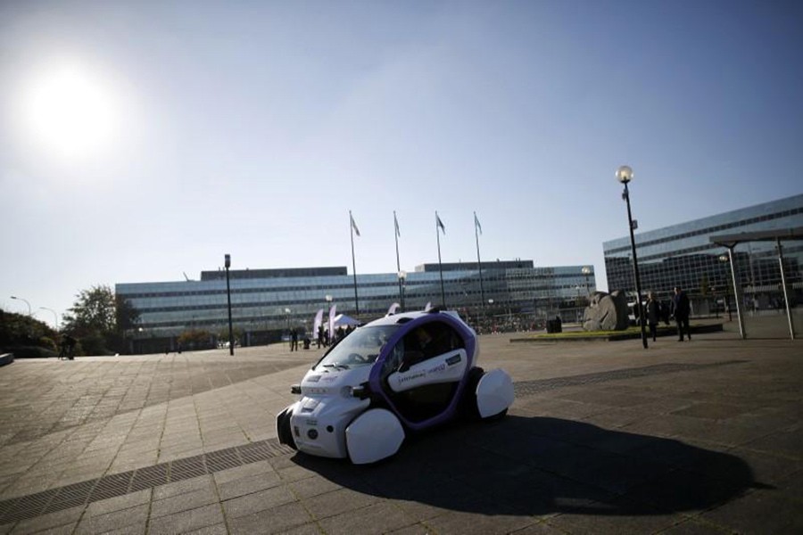 A driverless car took to Britain’s streets for the first time on October 11, 2016. - Reuters file photo