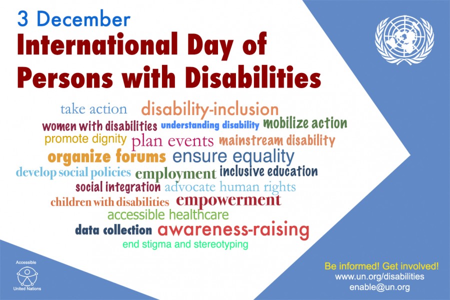 Int'l Day of Persons with Disabilities tomorrow