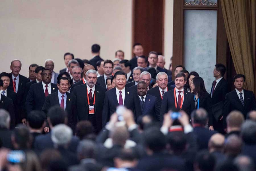 China's President Xi Jinping speaks at the opening ceremony of the "CPC in dialogue with world political parties" high-level meeting, at the Great Hall of the People in Beijing, China December 1, 2017. Reuters