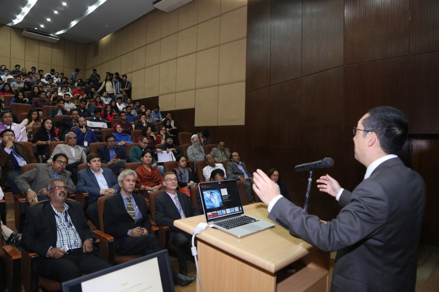 Prof Sherman Young, Pro-Vice Chancellor, Learning and Teaching, Macquarie University, Australia is speaking at a Lecture at IUB.