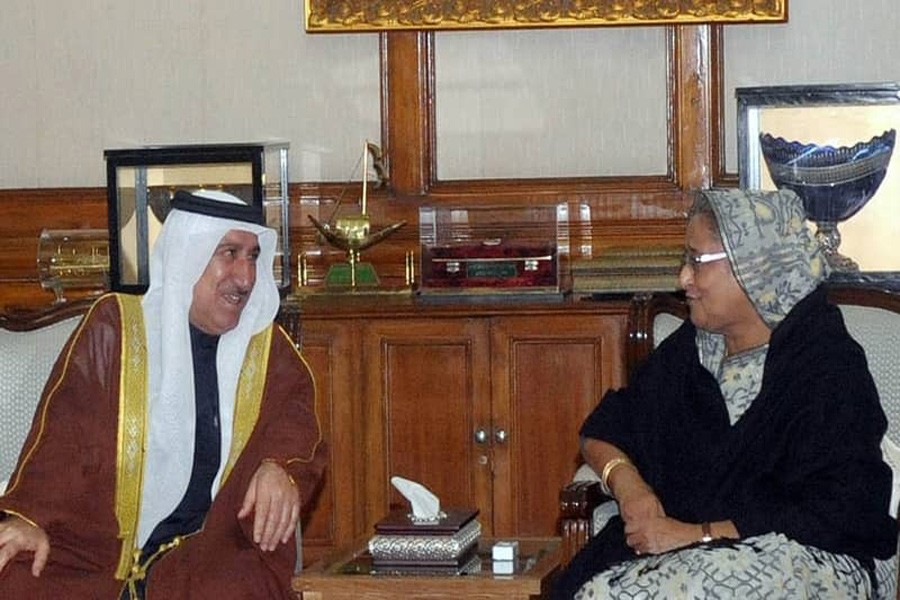 The UAE Ambassador to Bangladesh Dr Saeed Bin Hajar Al Shehi met PM Sheikh Hasina at her official residence Ganobhaban on Sunday, photo collected