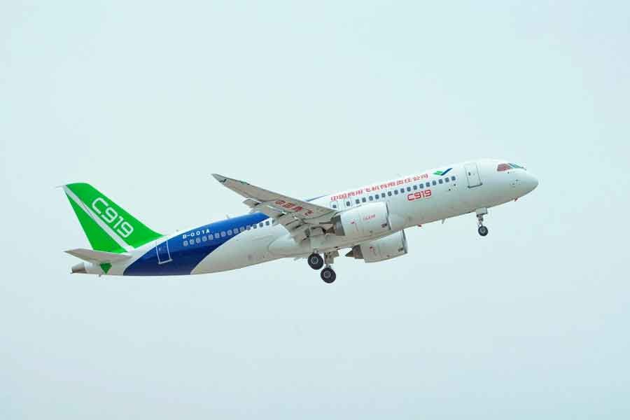 Second C919 jet makes maiden test flight