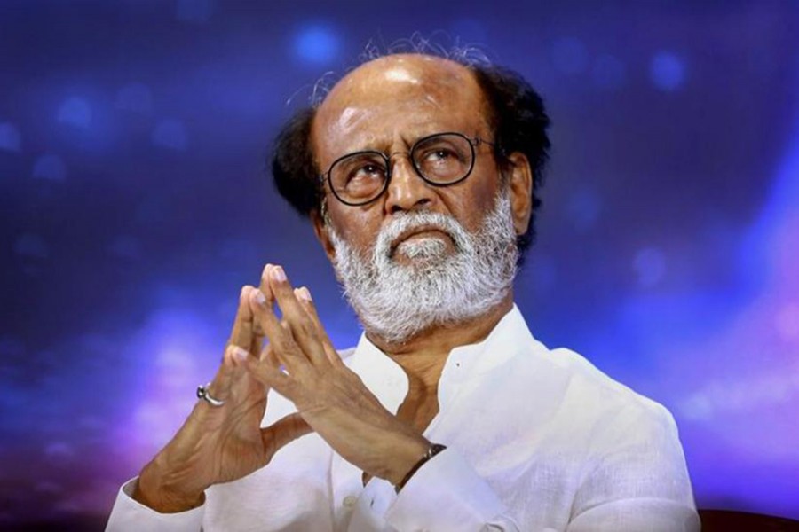 "I will form a party and contest all constituencies in Tamil Nadu in the next Assembly elections," Rajinikanth announced while speaking to his fans Sunday. - PTI photo via Hindustan Times