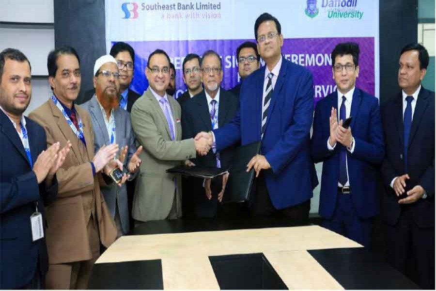 Southeast Bank inks deal with DIU