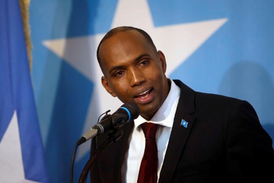 Somalia's Prime Minister Hassan Ali Khaire addresses the Parliament in Mogadishu March 1, 2017. - Reuters file photo