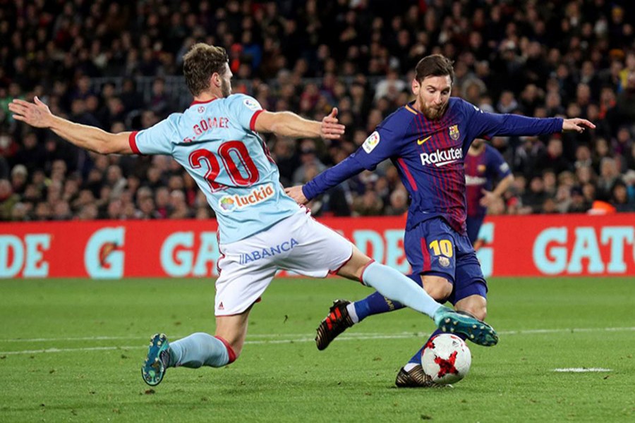 Lionel Messi scored a brace in Thursday's clash against Celta Vigo. - Reuters photo