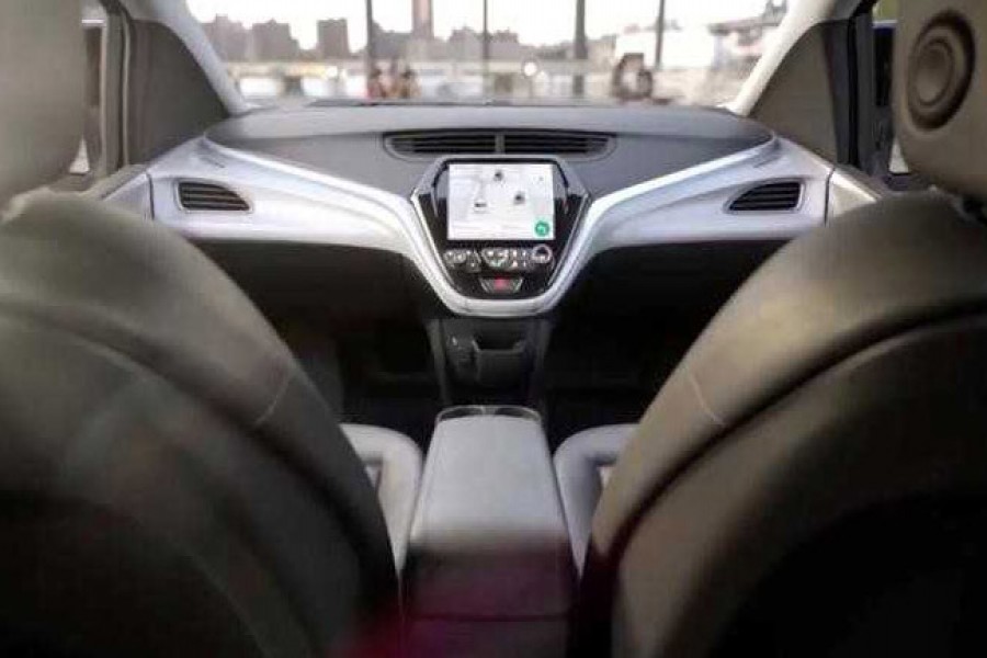 GM's planned Cruise AV driverless car features no steering wheels, break and accelerator pedals. - Reuters