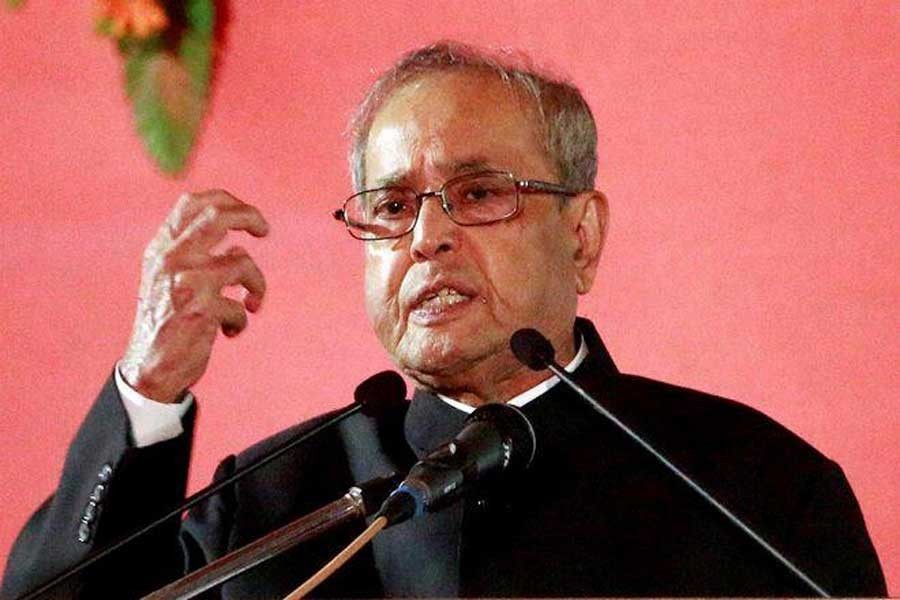 Former Indian president Pranab Mukherjee. - File photo