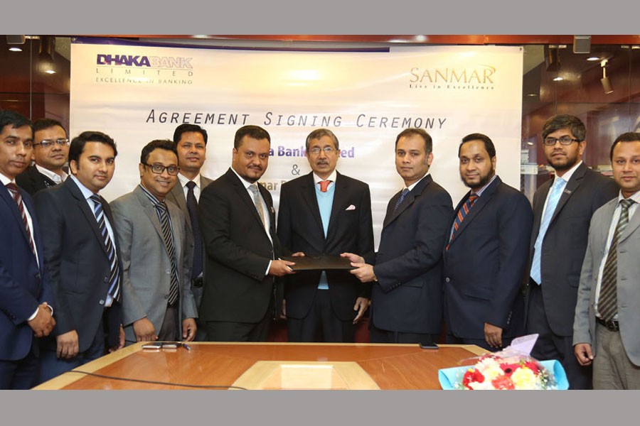 Dhaka Bank sings MoU with Sanmar Properties