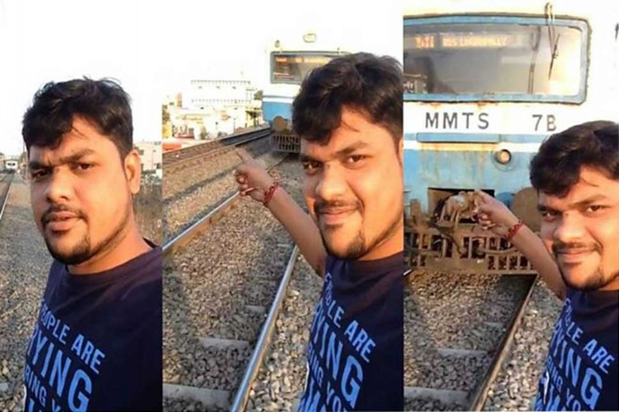 Man’s quest for perfect selfie ends up in train hit