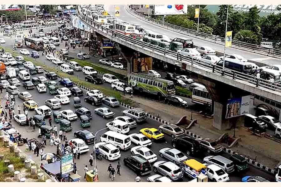 Dhaka traffic jam turns horrific