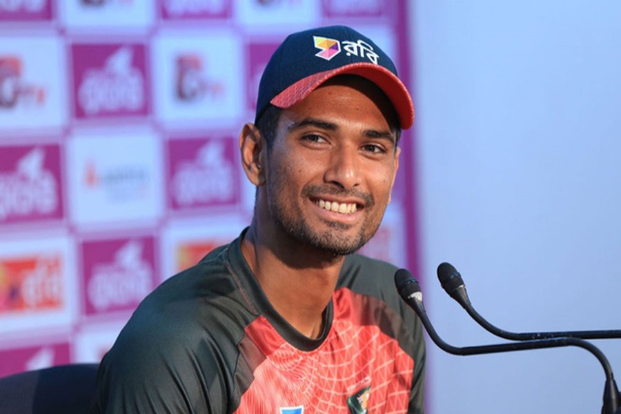 Bangladesh captain Mahmudullah speaking at a press conference at the conference room of Zahur Ahmed Chowdhury Stadium in Chittagong on Tuesday.	 	— bdnews24.com