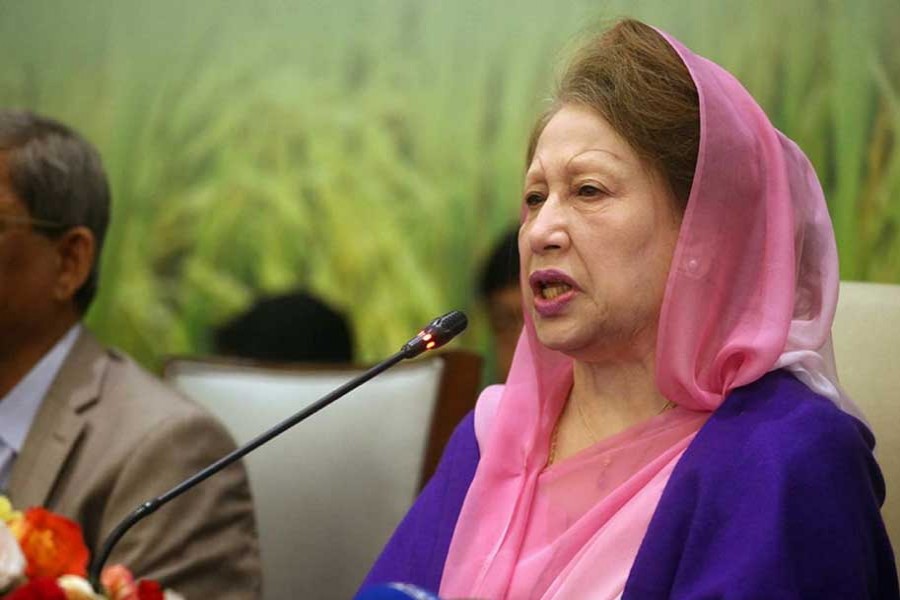 Khaleda sets six conditions to join general election