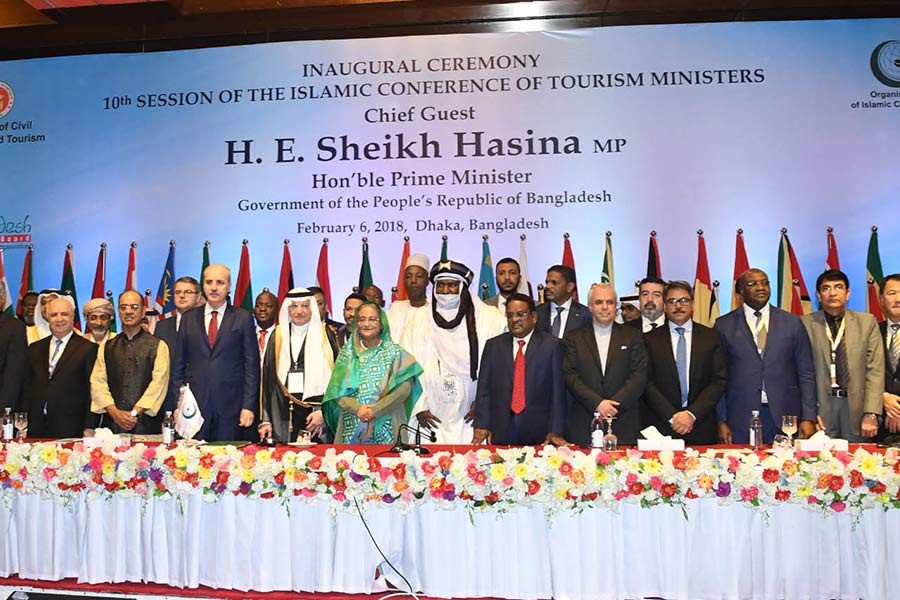 10th Islamic Conference of Tourism Ministers (ICTM) in Dhaka on Tuesday. -Focus Bangla Photo