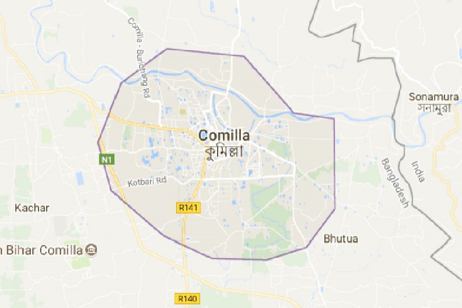 Google map shows Comilla district.