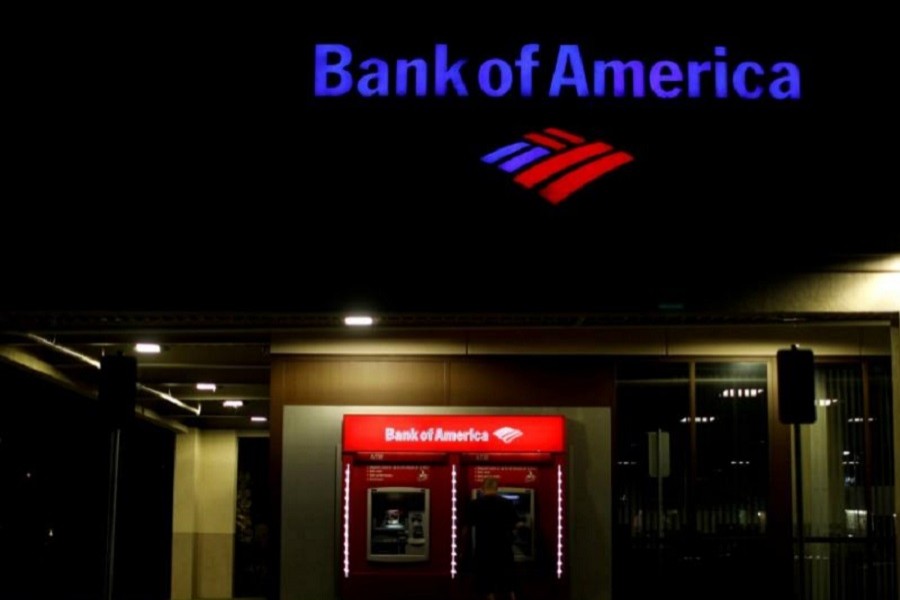 A person uses an ATM at a Bank of America location in Pasadena, California, US, September 6, 2017. Reuters/File Photo