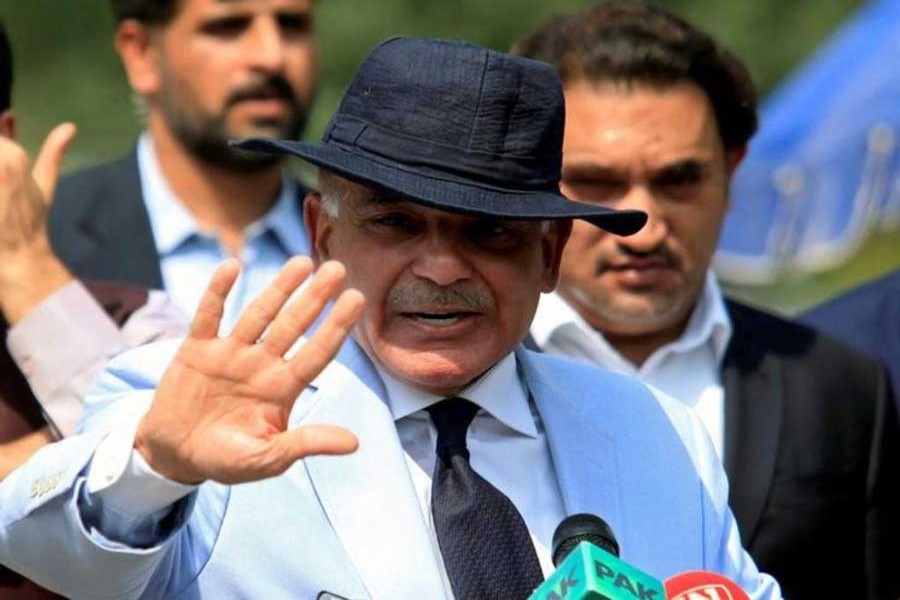 In this Reuters file photo, Shahbaz Sharif, Chief Minister of Punjab Province and brother of Pakistan's Prime Minister Nawaz Sharif, gestures after appearing before a Joint Investigation Team (JIT) in Islamabad, Pakistan.