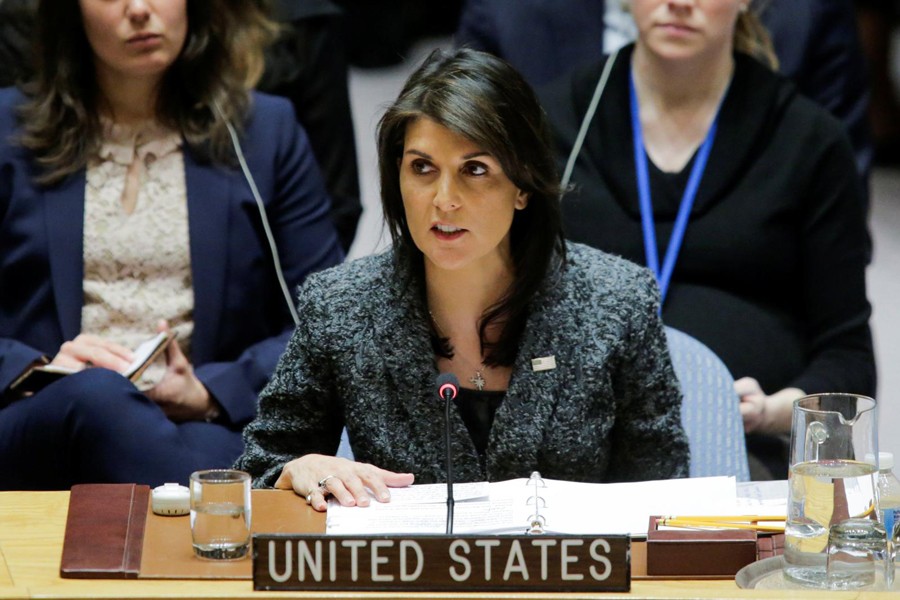 US Ambassador to the UN Nikki Haley