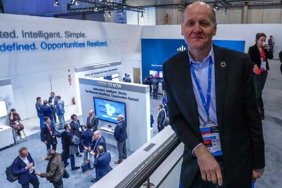 President and Chief Executive Officer of Telenor, Sigve Brekke, poses for Reuters during the Mobile World Congress in Barcelona, Spain February 28, 2018. Reuters