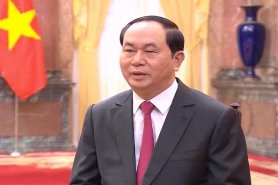 Vietnam President Quang arrives in city 