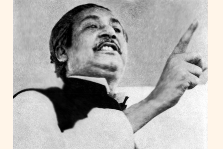 Father of the Nation Bangabandhu Sheikh Mujibur Rahman.	— File Photo