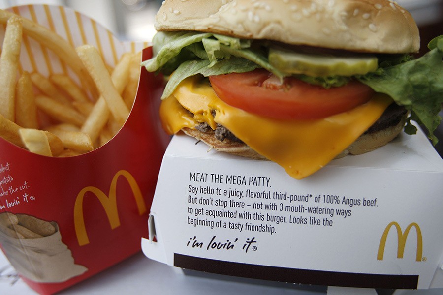 McDonald's product is pictured in a restaurant in Washington, July 23, 2010. - Reuters file photo