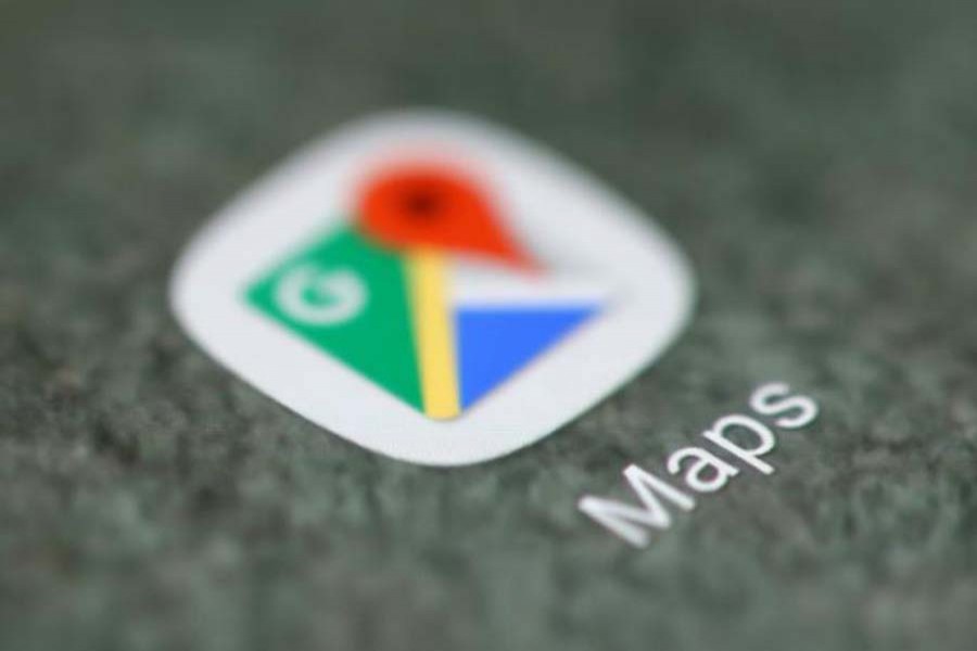 The Google Maps app logo is seen on a smartphone taken September 15, 2017. Reuters/File Photo