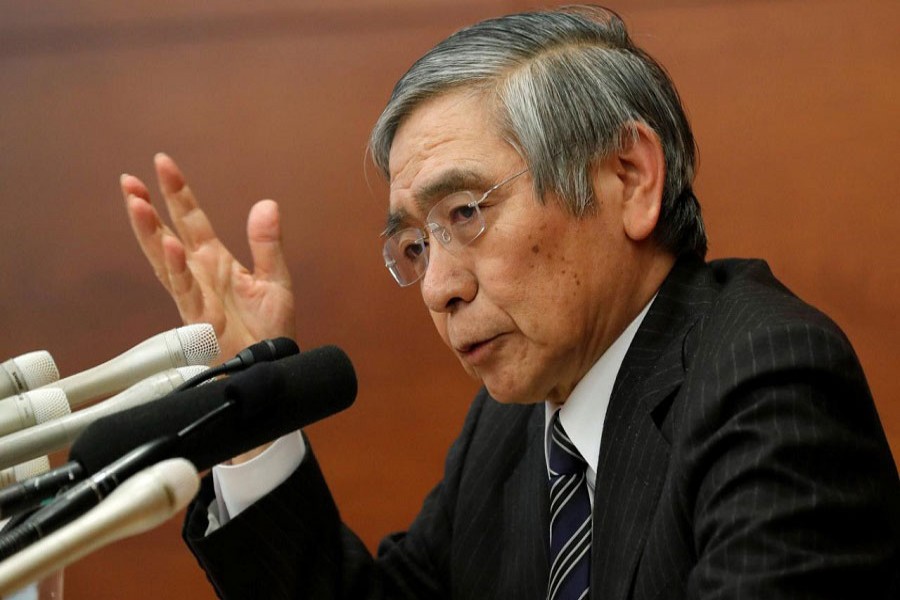 Bank of Japan Governor Haruhiko Kuroda attends a news conference at the BOJ headquarters in Tokyo, Japan March 9, 2018. Reuters/Files