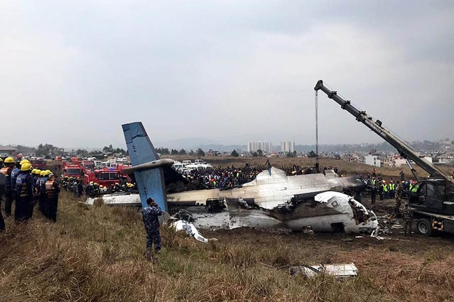 50 feared dead as Bangladeshi plane crashes in Nepal