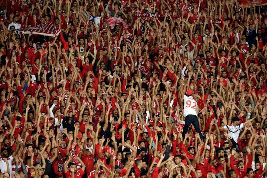 Fans enjoy Wydad Casablanca vs Al Ahly Egypt soccer match at Mohammed V Stadium - Casablanca, Morocco - Nov 4, 2017. Reuters/File Photo