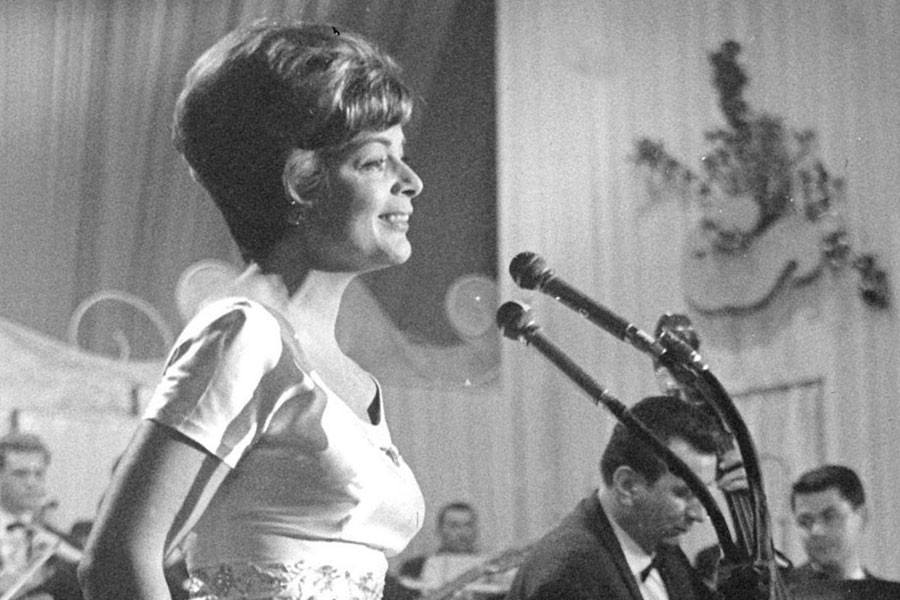 Lys Assia, the first ever winner of the Eurovision Song Contest back in 1956. (Collected)