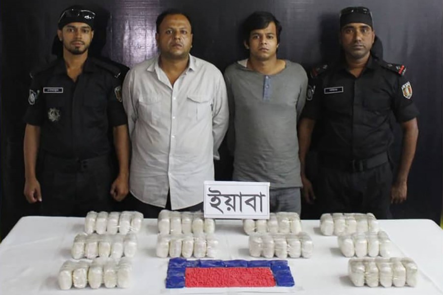 RAB arrests siblings with Yaba worth Tk 50m