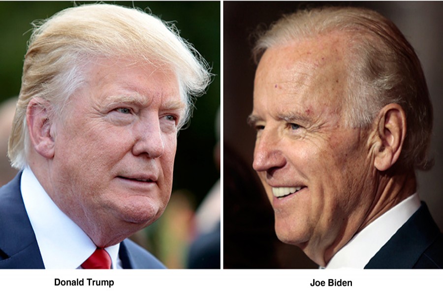 Biden and Trump trade blows