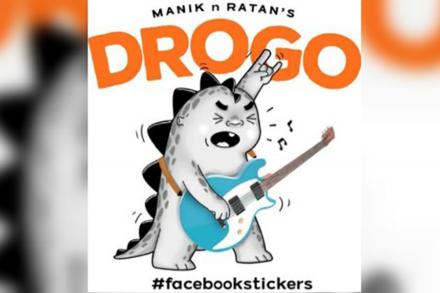 First Bangladeshi cartoonists' sticker on Facebook