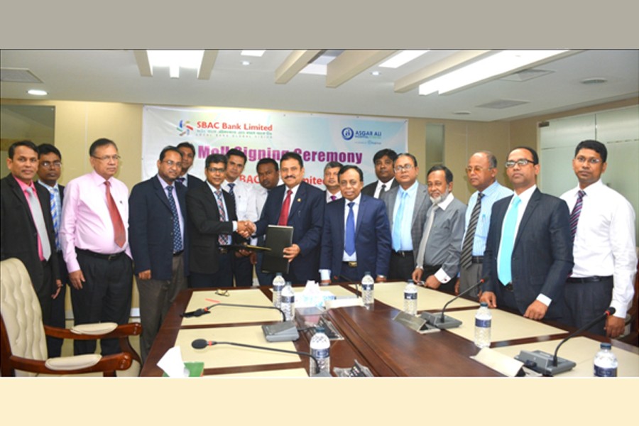 SBAC Bank inks MoU with Asgar Ali Hospital