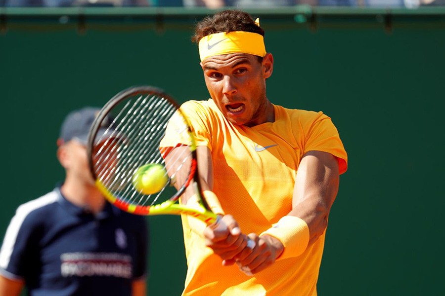 Reuters photo shows Spain's Rafael Nadal in action