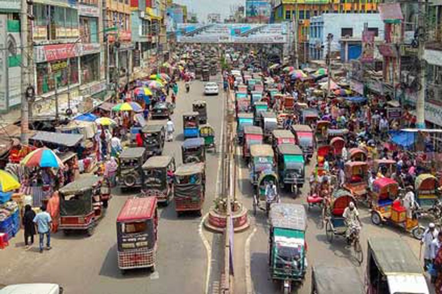 Easy bikes dominating Rajshahi streets