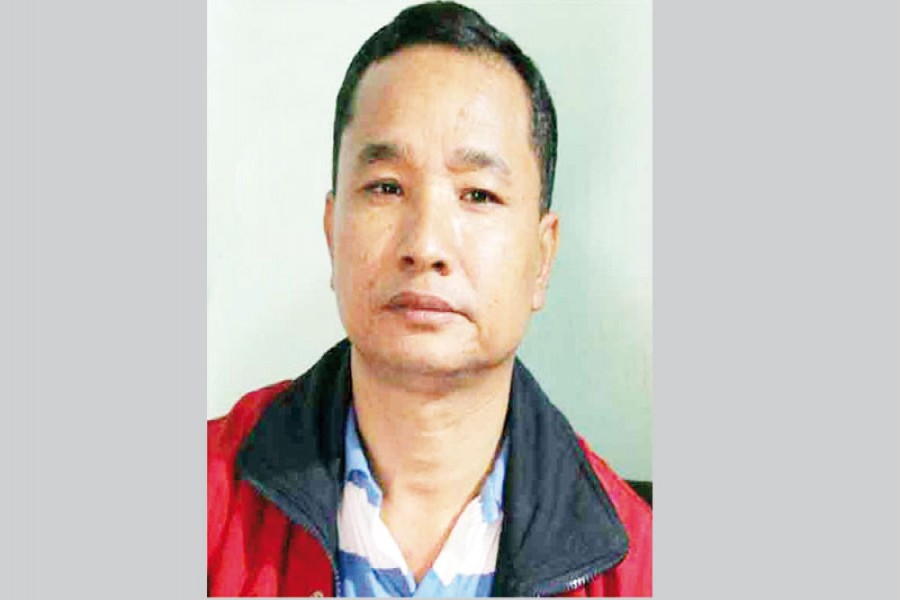 Slain Chairman of Naniarchar Upazila Shaktiman Chakma.              -File photo