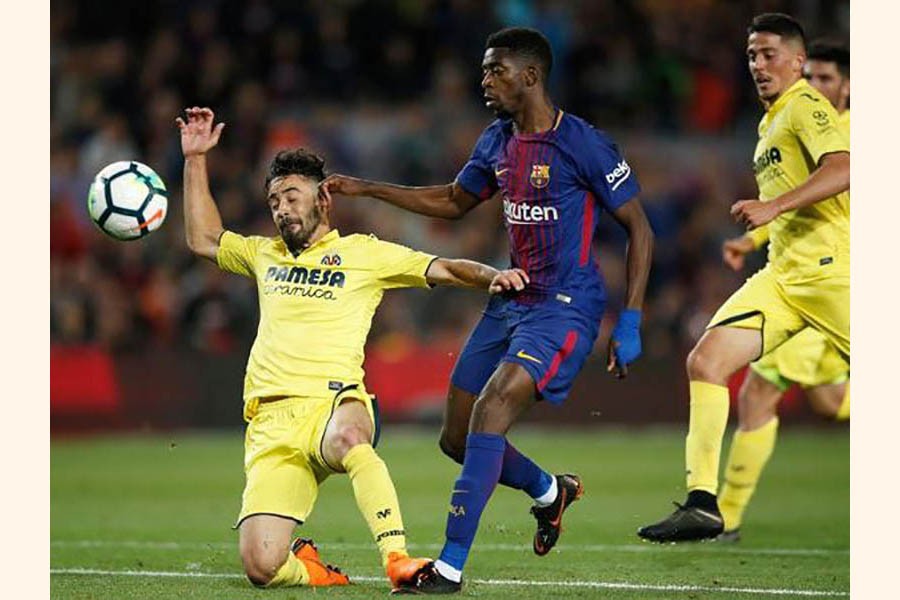 Barca continues unbeaten run, Dembele scores brace