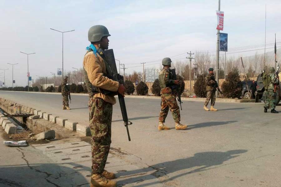 Representational image: Afghan security forces keep watch at the site of an attack in Kabul, Afghanistan December 18 ,2017. Reuters/Files