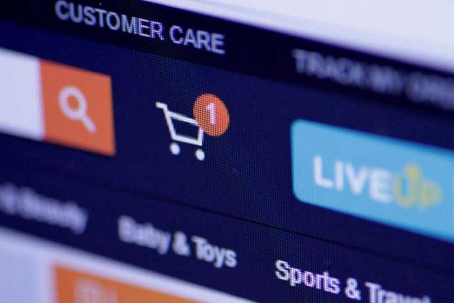 The Singapore Lazada website is seen in this illustration photo June 20, 2017. Reuters/File Photo