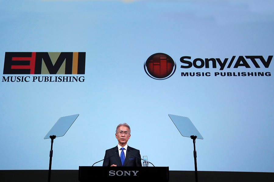 Sony Corp's new President and Chief Executive Officer Kenichiro Yoshida attends a news conference on their business plan at the company's headquarters in Tokyo, Japan on Tuesday - Reuters photo