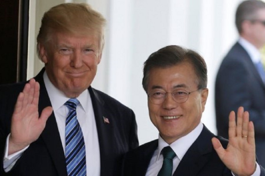 Trump, South Korea's president to hold talks on Kim summit