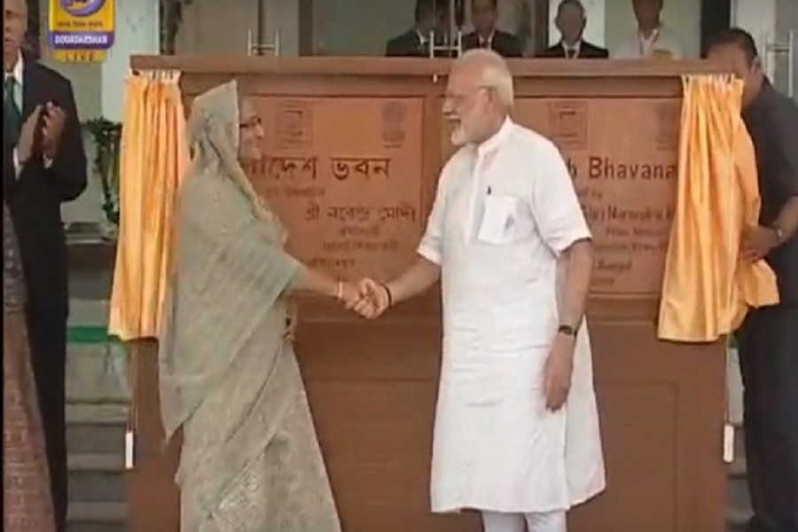 PM Hasina, Modi unveil Bangladesh Bhavana